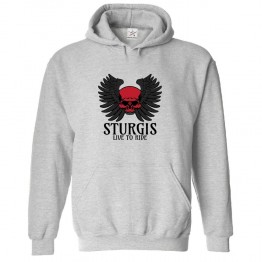 Strugis Live to Ride Unisex Classic Kids and Adults Pullover Hoodie for Bikers							 									 									